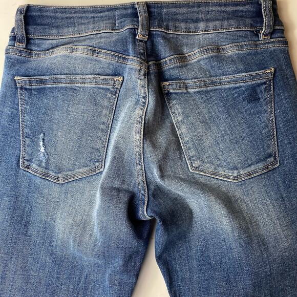 DL1961 Lara Instasculpt Jeans Crop Flare In Davidson Frayed Hem Womens Sz 26 - Picture 6 of 13